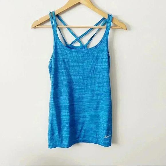 NIKE 5/$25 🎀DRI FIT BLUE TANK TOP  S - Picture 1 of 5
